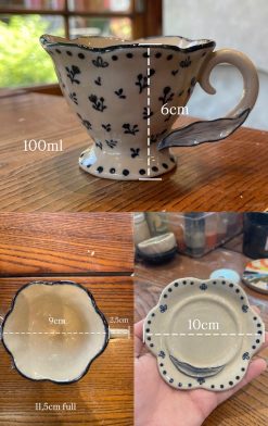 Tiny Floral Teacup & Saucer Set - Image 7