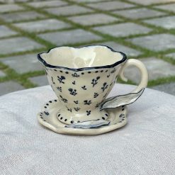 Tiny Floral Teacup & Saucer Set
